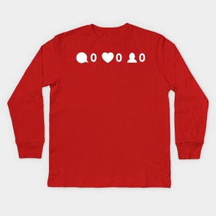 Zero Likes Kids Long Sleeve T-Shirt